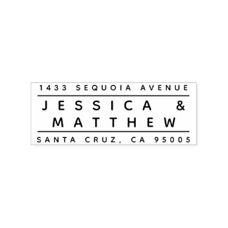 Minimalistische Buchstabierpaare Namensnennung Rüc Gummistempel