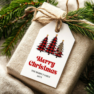 Minimalistische Büffelbaum-Geschenkanhänger in fes Geschenkanhänger
