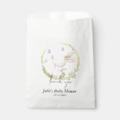 Minimalistische Bunny and Butterflies Babydusche Geschenktütchen (Vorderseite)
