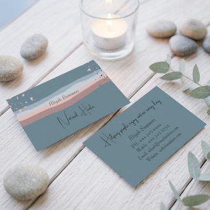 Minimalistische bunte Boho-Meditations-Visitenkart Visitenkarte