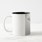 Minimalistische Caduceus Tasse: Sip with Style Zweifarbige Tasse (Links)