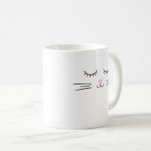 Minimalistische Cat-Face-Tasse Kaffeetasse (VorderseiteRechts)