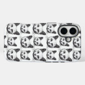 Minimalistische Cat Faces Case-Mate iPhone Hülle (Rückseite (Horizontal))