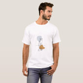 Minimalistische Cat Line Art T - Shirt mit eigener (Vorne ganz)