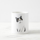 Minimalistische Cat Line Art Tasse - Elegant & mod (Mittel)