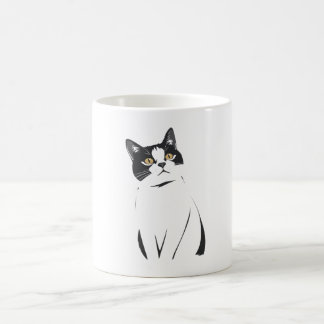 Minimalistische Cat Line Art Tasse - Elegant & mod