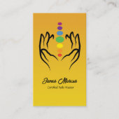 Minimalistische Chakra Energie Spirituelle Heilung Visitenkarte (Vorderseite)