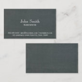 Minimalistische Chalkboard Screenwriter Visitenkarte (Vorne/Hinten)