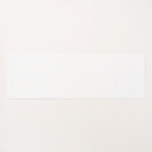 Minimalistische Chamomile-Blume Sage Green Name Yogamatte (Rückseite (Horizontal))