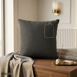 Minimalistische Charcoal-Graue Zierkissen - Mattes