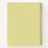 Minimalistische Chartreuse-Zwei-Rahmen-Monogramm Notizblock (Rückseite)
