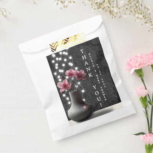 Minimalistische Cherry Blossom Blume Babydusche Geschenktütchen (Versiegelt)