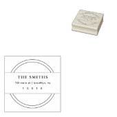 Minimalistische Chic & Simple Round-Rubber-Briefma Gummistempel (Stempel)
