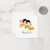 Minimalistische Chickadee Vielen Dank, dass Sie si Mitteilungskarte (Vorderseite/Rückseite Beispiel)