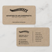 Minimalistische Chiropraktikum-Logo-Visitenkarte Visitenkarte (Vorne/Hinten)