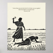 Minimalistische Christliche Wall Art - Bibelverse  Poster (Vorne)