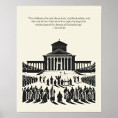 Minimalistische Christliche Wall Art - Bibelverse  Poster (Vorne)