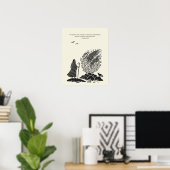Minimalistische Christliche Wall Art - Bibelverse Poster (Heimbüro)
