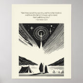 Minimalistische Christliche Wall Art - Bibelverse  Poster (Vorne)