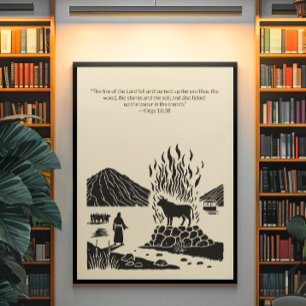 Minimalistische Christliche Wall Art - Bibelverse  Poster