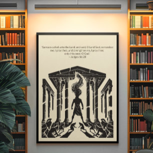 Minimalistische Christliche Wall Art - Bibelverse Poster