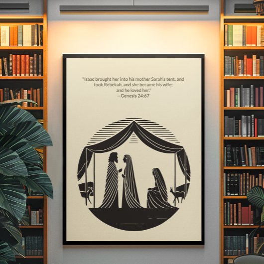 Minimalistische Christliche Wall Art - Bibelverse  Poster