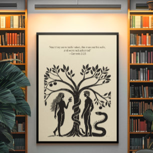 Minimalistische Christliche Wall Art - Bibelverse  Poster