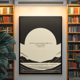 Minimalistische Christliche Wall Art - Bibelverse Poster