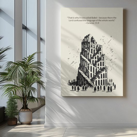 Minimalistische Christliche Wall Art - Bibelverse  Poster