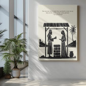 Minimalistische Christliche Wall Art - Bibelverse  Poster