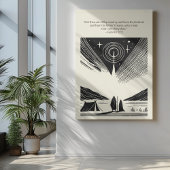 Minimalistische Christliche Wall Art - Bibelverse  Poster