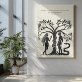 Minimalistische Christliche Wall Art - Bibelverse  Poster