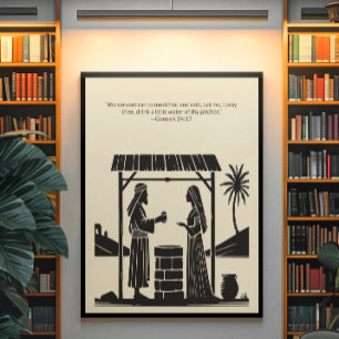 Minimalistische Christliche Wall Art - Bibelverse  Poster