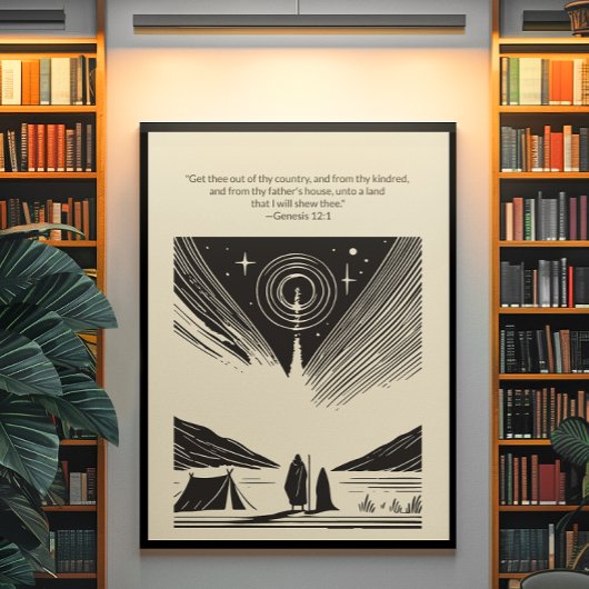 Minimalistische Christliche Wall Art - Bibelverse  Poster