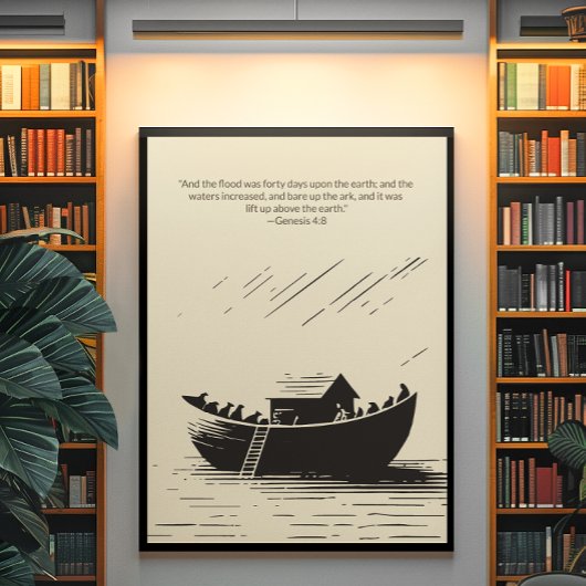 Minimalistische Christliche Wall Art - Bibelverse Poster