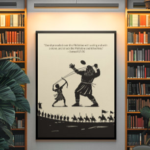 Minimalistische Christliche Wall Art - Bibelverse  Poster