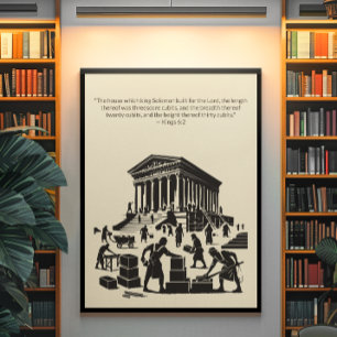 Minimalistische Christliche Wall Art - Bibelverse Poster