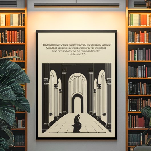 Minimalistische Christliche Wall Art - Bibelverse Poster