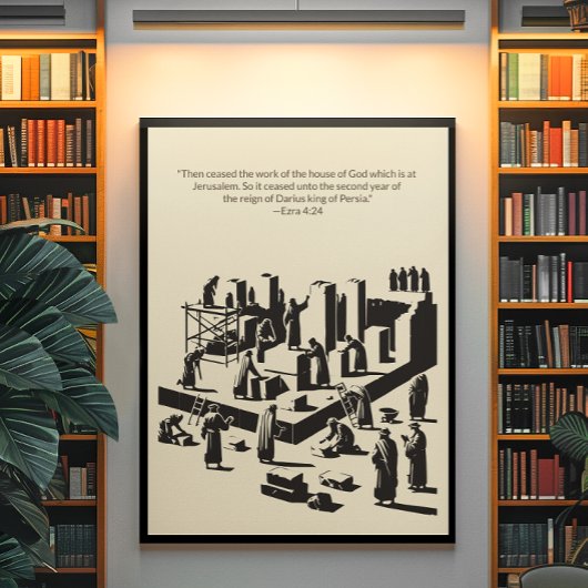 Minimalistische Christliche Wall Art - Bibelverse  Poster