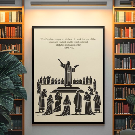 Minimalistische Christliche Wall Art - Bibelverse  Poster