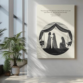 Minimalistische Christliche Wall Art - Bibelverse  Poster