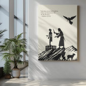 Minimalistische Christliche Wall Art - Bibelverse Poster