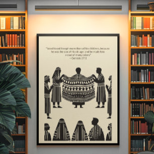 Minimalistische Christliche Wall Art - Bibelverse  Poster