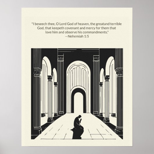 Minimalistische Christliche Wall Art - Bibelverse Poster (Vorne)