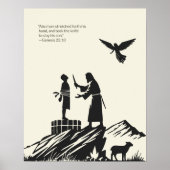 Minimalistische Christliche Wall Art - Bibelverse Poster (Vorne)