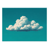 Minimalistische Cloud Wall Art für serene Zuhause- Fotodruck (Vorne)