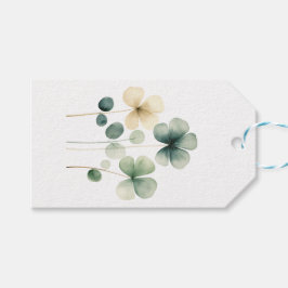 Minimalistische Clovers - Geschenkmarke Geschenkanhänger