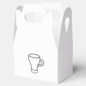 Minimalistische Coffee Line Art-Geschenk Geschenkschachtel (Geöffnet)
