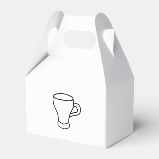 Minimalistische Coffee Line Art-Geschenk Geschenkschachtel (Vorderseite)