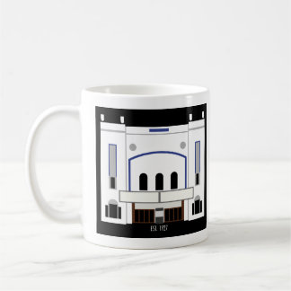 Minimalistische Columbia Theater Kaffeetasse